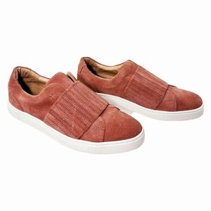 Frye Ivy Gore Rosewood Sneakers 9 Womens Slip On Flat Shoes Suede Burnt Orange